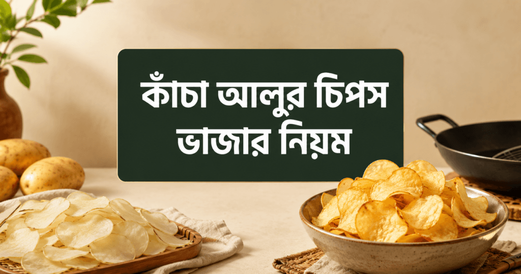 কাঁচা আলুর চিপস ভাজার নিয়ম ও মুচমুচে করার কৌশল