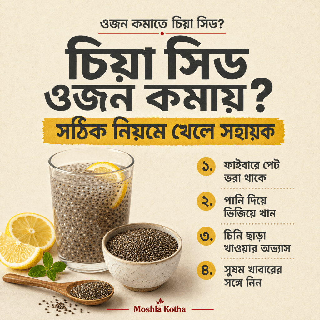 চিয়া সিড ওজন কমায়