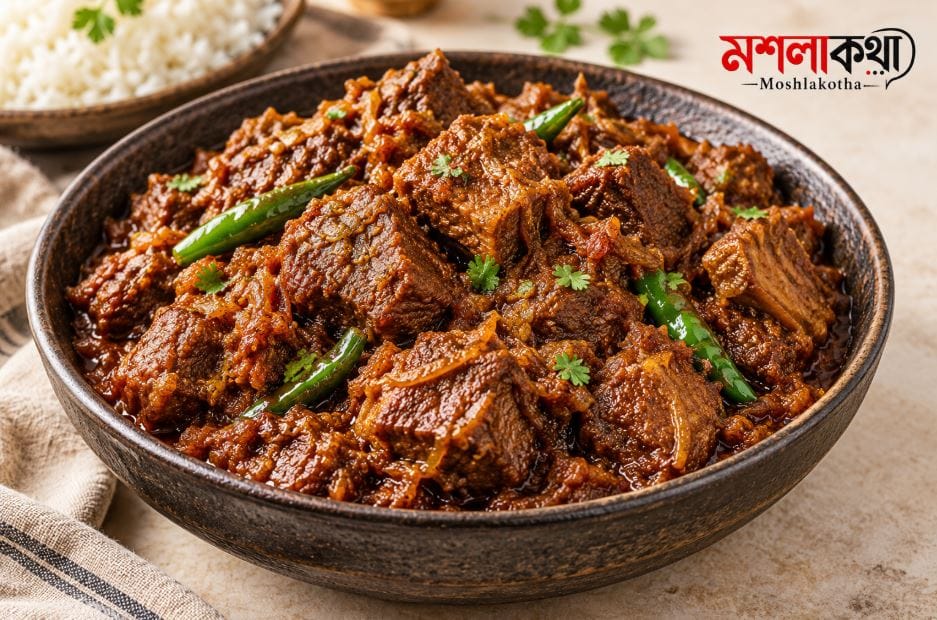 গরুর মাংস ভুনা রান্নার সহজ রেসিপি